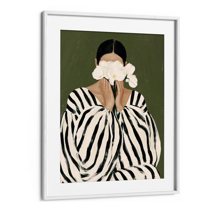 WOMAN WITH WHITE ORCHIDS II