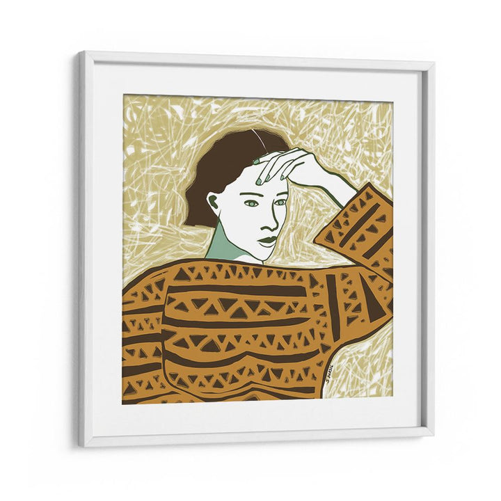 WOMAN WITH PENSIVE GAZE