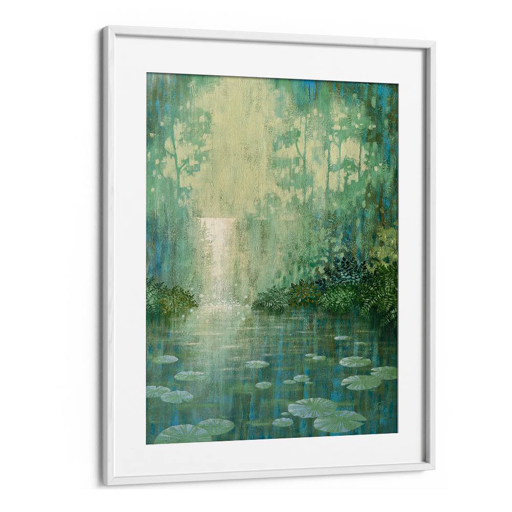 Tranquil WATERLILY POND, LANDSCAPE PAINTINGS showcasing serene beauty for your home or office decor.