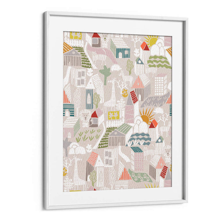 Whimsical ANIMALS HIDING, KIDS ROOM PAINTINGS add charm to nurseries and inspire imagination in children's spaces.