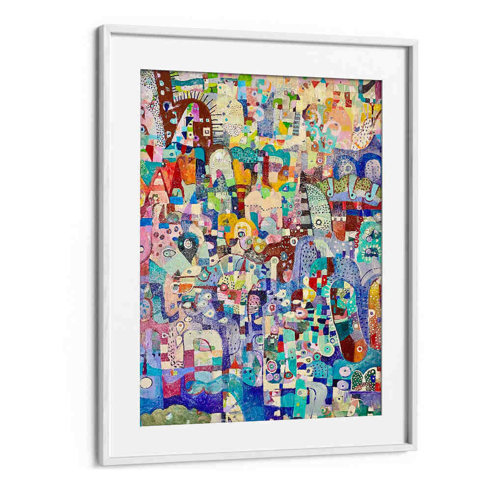 Whitemount YELLOW LANDSCAPE , ABSTRACT PAINTINGS framed, bold yellow sunlit earth tones and layered textured brushstrokes