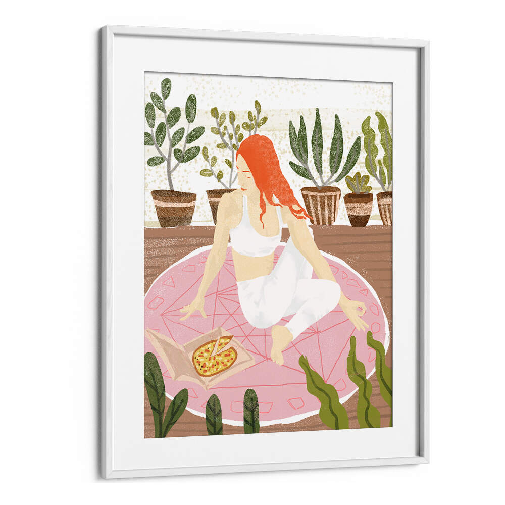 YOGA + PIZZA , PORTRAITS & FIGURATIVE ILLUSTRATIONS