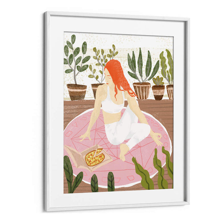 YOGA + PIZZA , PORTRAITS & FIGURATIVE ILLUSTRATIONS