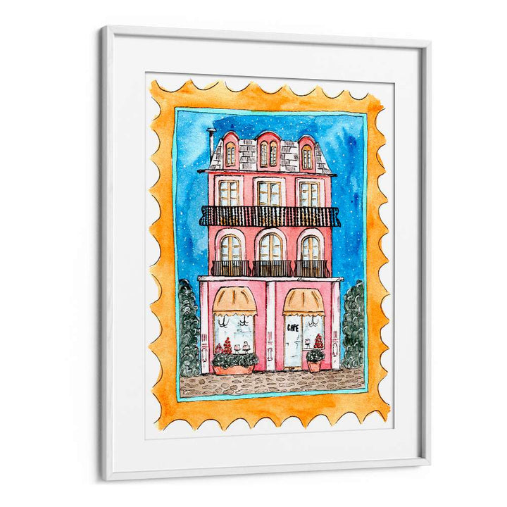 Charming illustration of CAFE MID NIGHT, BAR, capturing the vibrant nightlife essence and artistic flair.