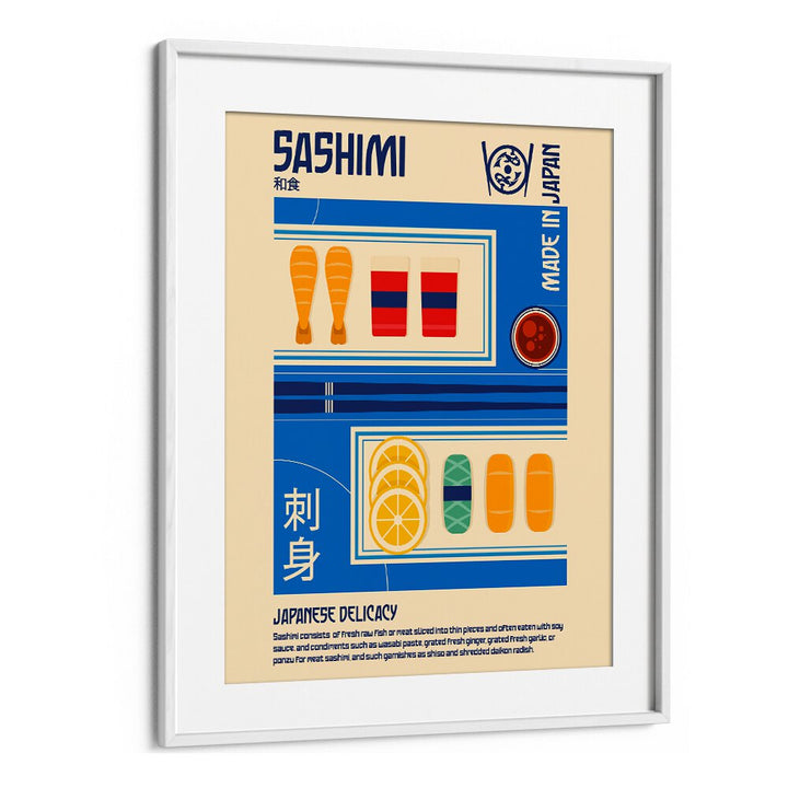 Stylish SASHMI, BAR & CAFE ART print enhances the atmosphere of your bar or cafe with Japanese culinary charm.