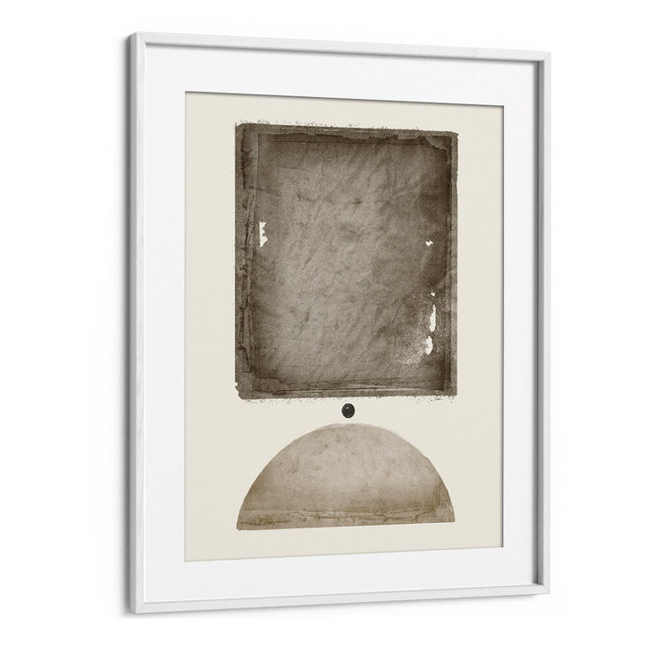 Elegant abstract art print showcasing earthy tones and geometric shapes, perfect for modern decor. EARTHY ELEGANCE, GEOMETRIC ART PRINTS.