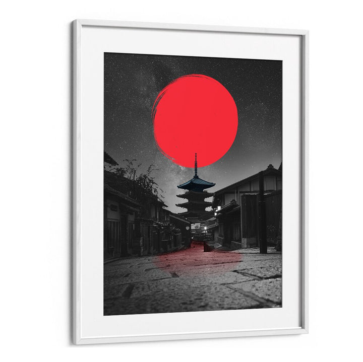 Stunning LONELY TEMPLE, JAPANESE PAINTINGS art piece showcasing serene beauty, perfect for elevating home decor.