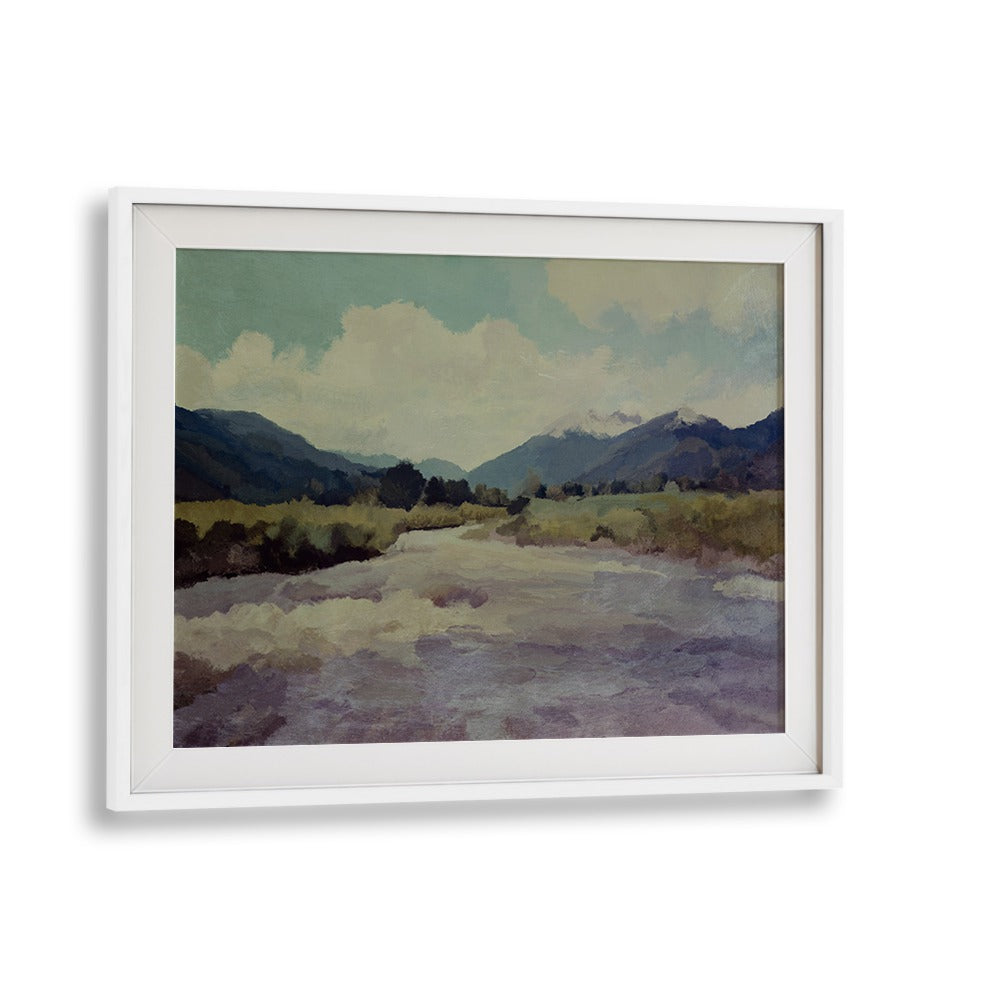 Serene VALLEY RIVER, LANDSCAPE PAINTINGS evoke tranquility with flowing rivers and lush valleys, perfect for your home.