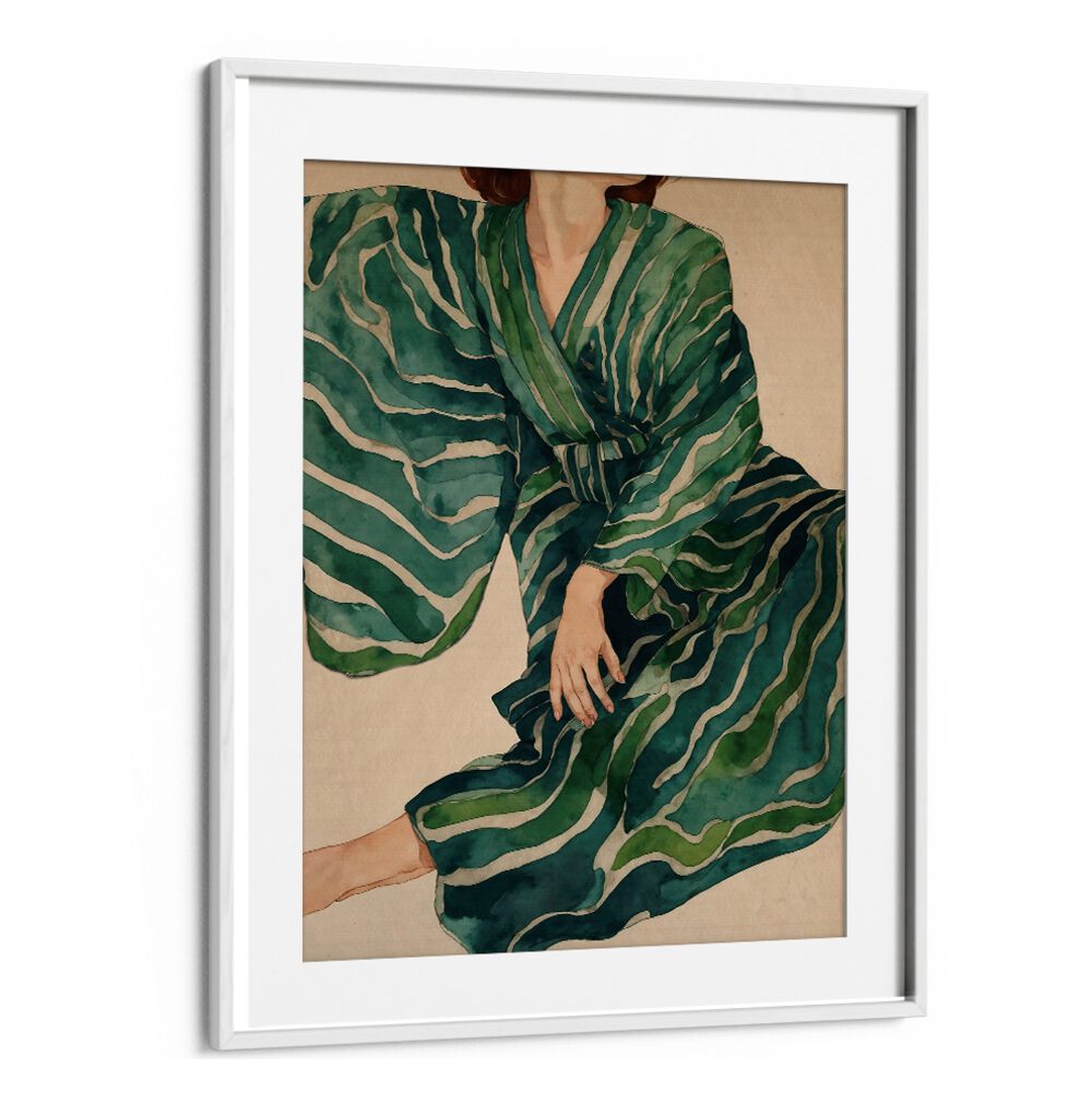 Exquisite FIGURATIVE WOMAN NO.II, PORTRAITS artwork showcasing vibrant colors and deep emotional resonance.