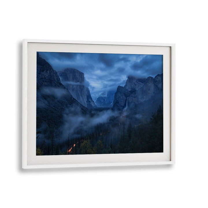 Stunning BLUE HOUR YOSEMITE, PHOTOGRAPHY PRINTS showcasing Yosemite's serene beauty in captivating twilight hues.