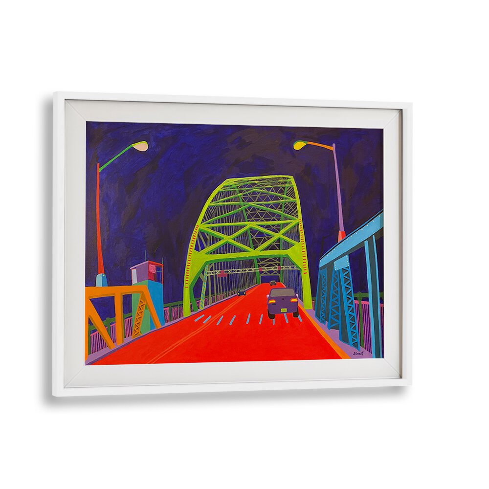 TACONY PALMYRA BRIDGE , LANDSCAPE ART PRINTS , LANDSCAPE PAINTINGS