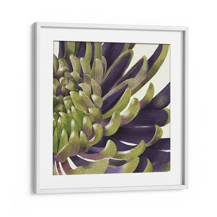 Stunning CHRYS I, FLORAL FLOWER PAINTINGS, featuring vibrant floral design in a chic white frame. Perfect for home decor.