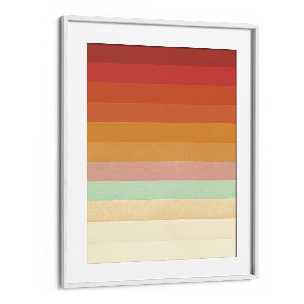 RAINBOW CHEVRONS BY FLORENT BODART, ABSTRACT ART PRINTS