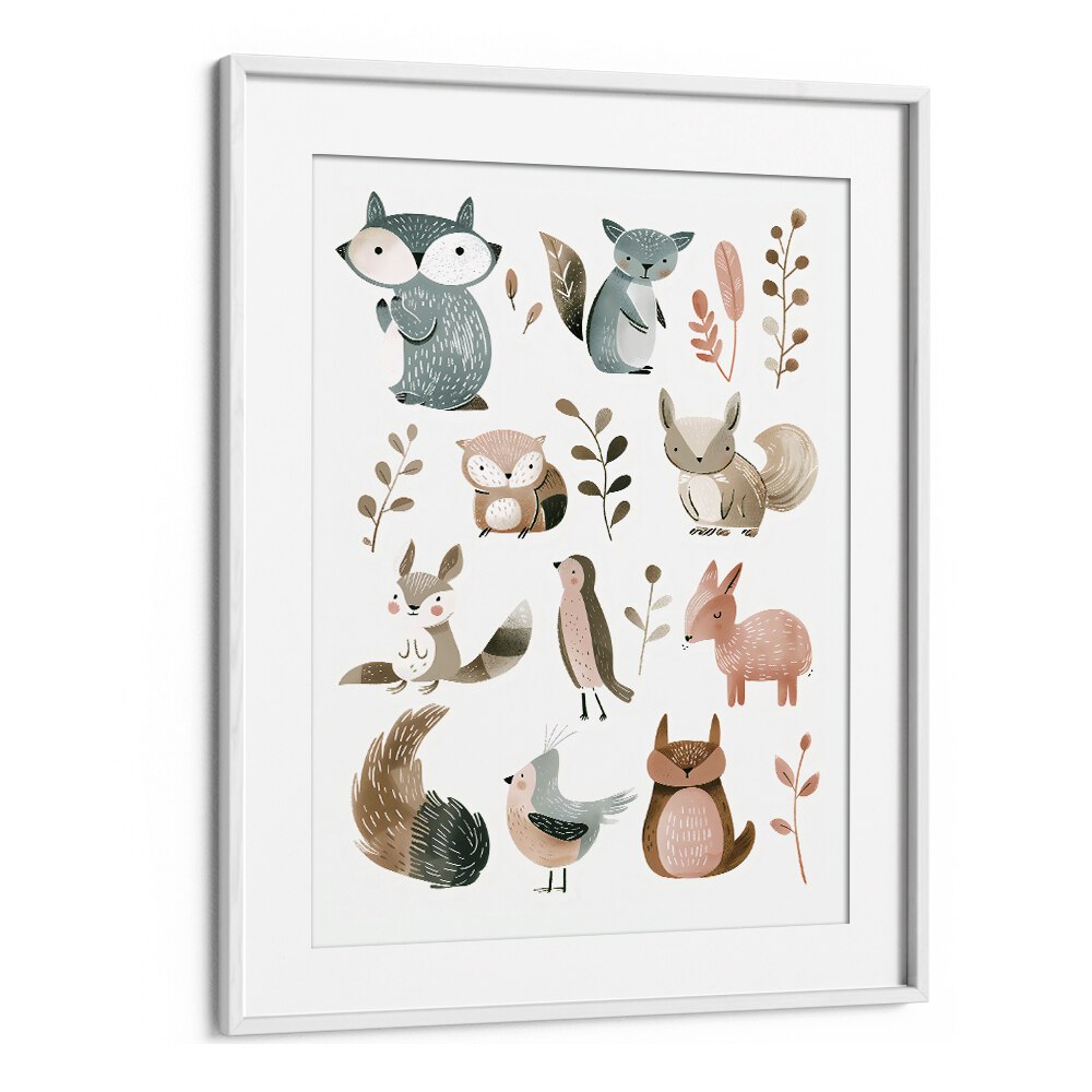 CUTE ANIMALS II BY ANDREAS MAGNUSSON, KIDS ROOM PAINTINGS , KIDS ROOM WALL ART