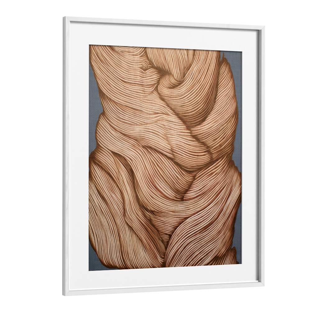 Elegant NATURE LINE III, ABSTRACT PAINTINGS showcases flowing lines, blending nature and art for a sustainable aesthetic.
