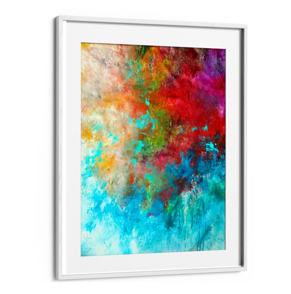 Vibrant ABSTRACT DESIGN IX, ABSTRACT PAINTINGS features a stunning blend of colors, perfect for transforming your space.