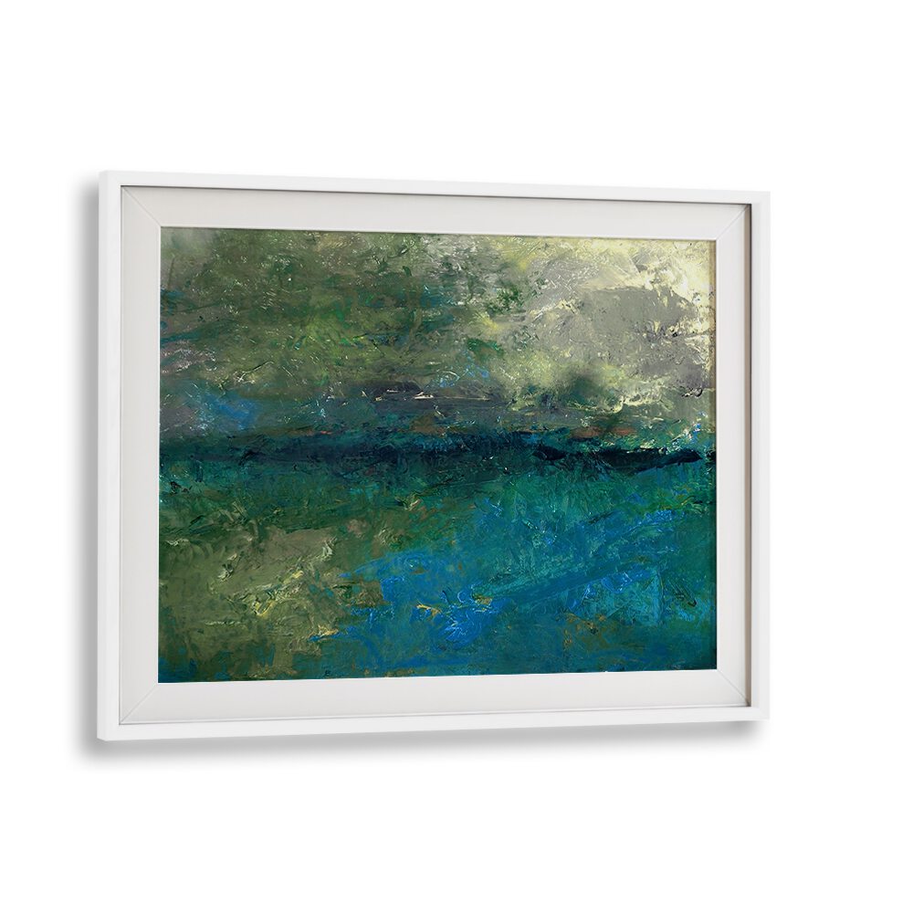 Vibrant hues in LANDSCAPE DESIGN I, ABSTRACT PAINTINGS create an emotional focal point for any space.