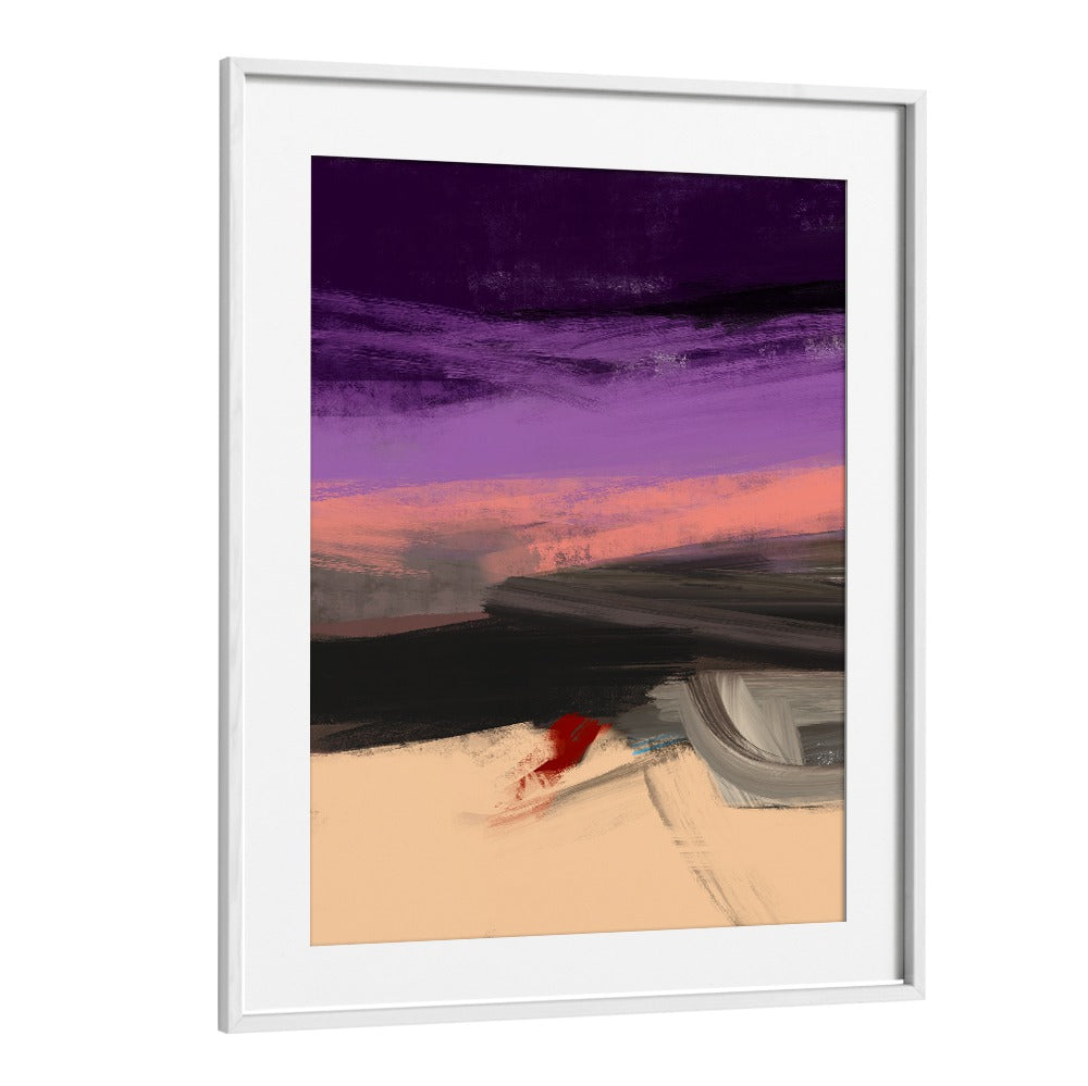 Stunning ABSTRACTION WITH DRAMATIC SKY I, ABSTRACT PAINTINGS with vivid colors, perfect for modern home decor.