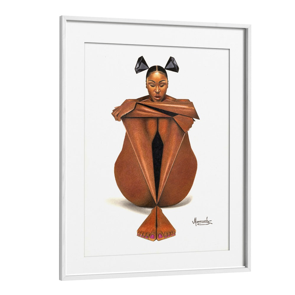 Elegant BLACKDIAMOND, PORTRAITS artwork showcasing unique figurative illustration, perfect for refined decor.