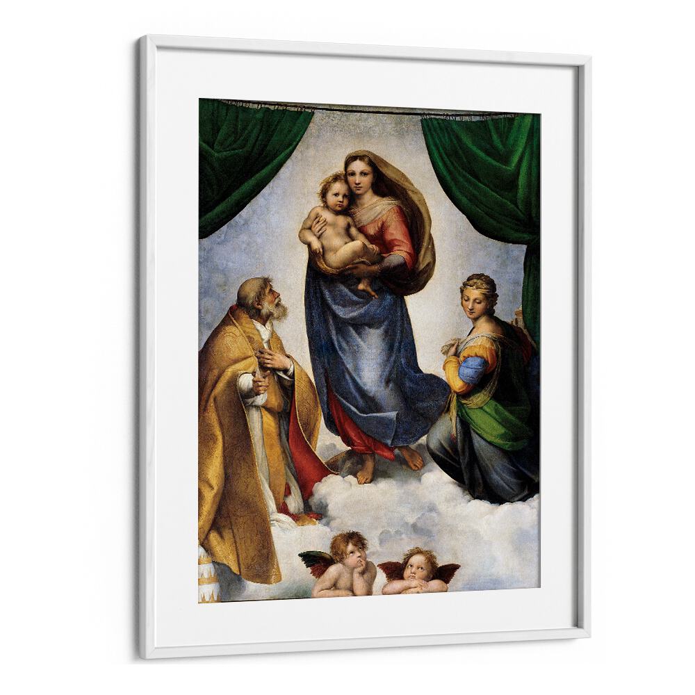 THE SISTINE MADONNA (1512) BY RAPHAEL RAFFAELLO , VINTAGE PAINTINGS