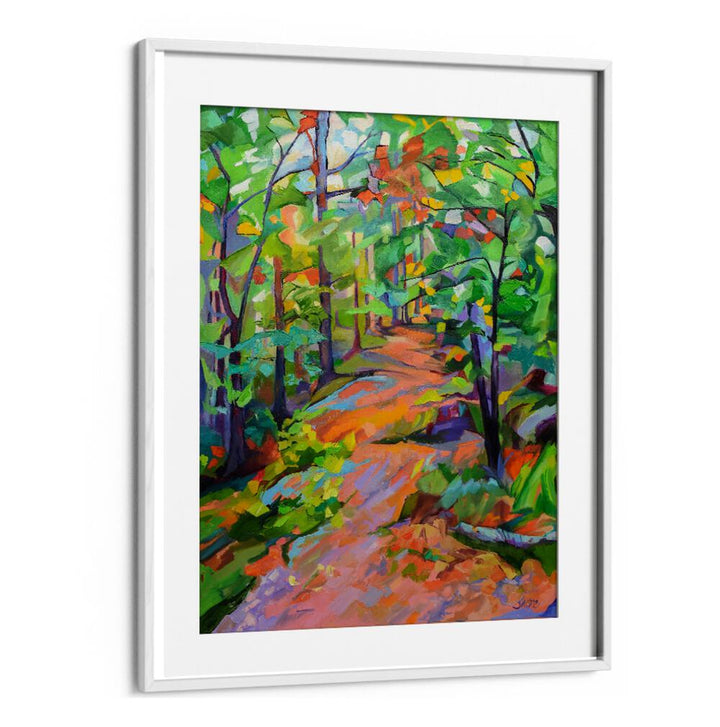 FOREST WALK , LANDSCAPE PAINTINGS
