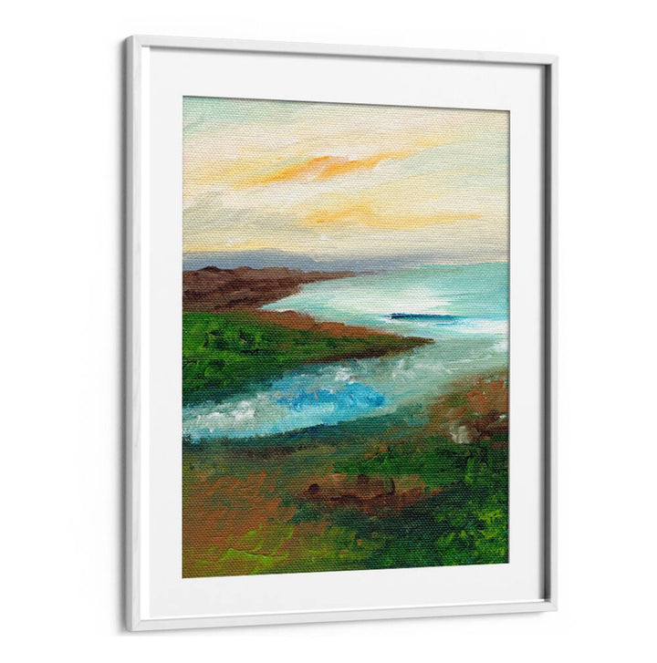 COASTAL SCAPE , LANDSCAPE PAINTINGS