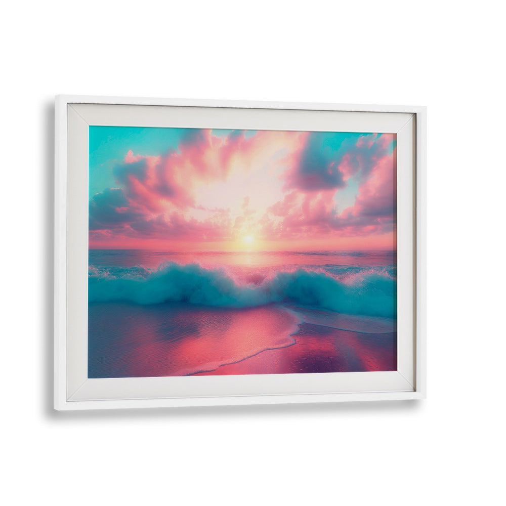 Stunning PASTEL PERFECTION beach paintings featuring soft hues and serene ocean views, perfect for any space.