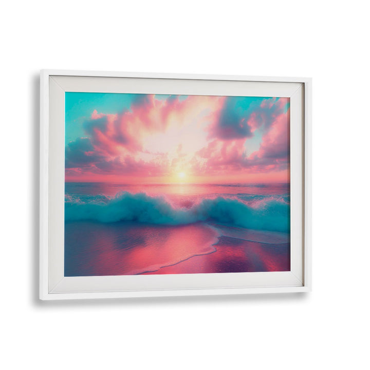 Stunning PASTEL PERFECTION beach paintings featuring soft hues and serene ocean views, perfect for any space.
