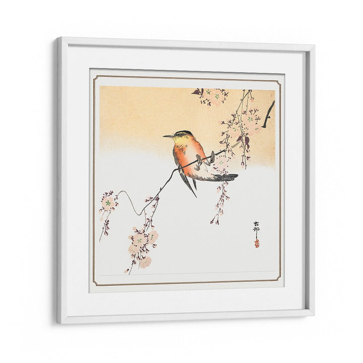 SONGBIRD AND BLOSSOMING CHERRY (CA. 1900), JAPANESE PAINTINGS , JAPANESE ART PRINTS