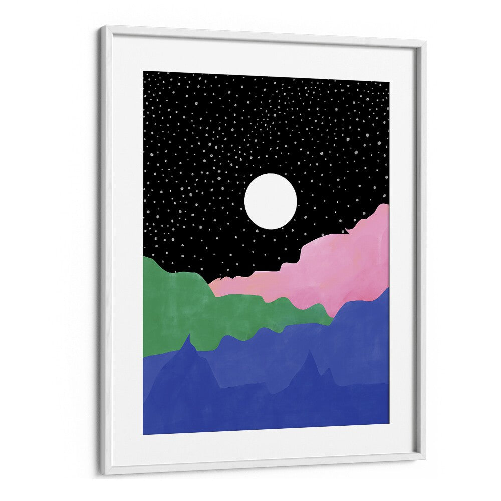 MOON BY ELENA RISTOVA, LANDSCAPE ART PRINTS