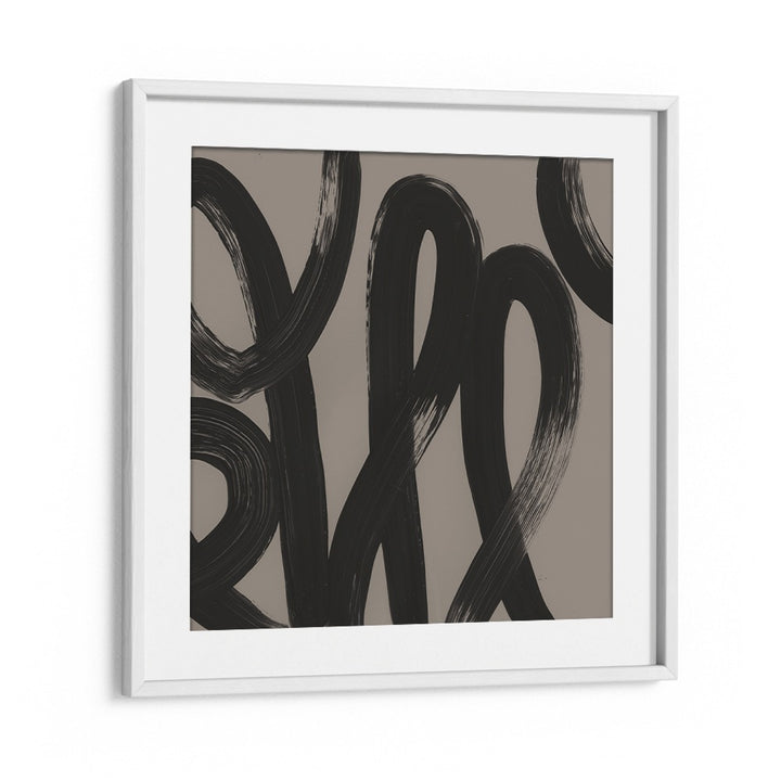 Stylish abstract painting showcasing flowing black lines, perfect for celebrating RECORDS, ABSTRACT PAINTINGS art.