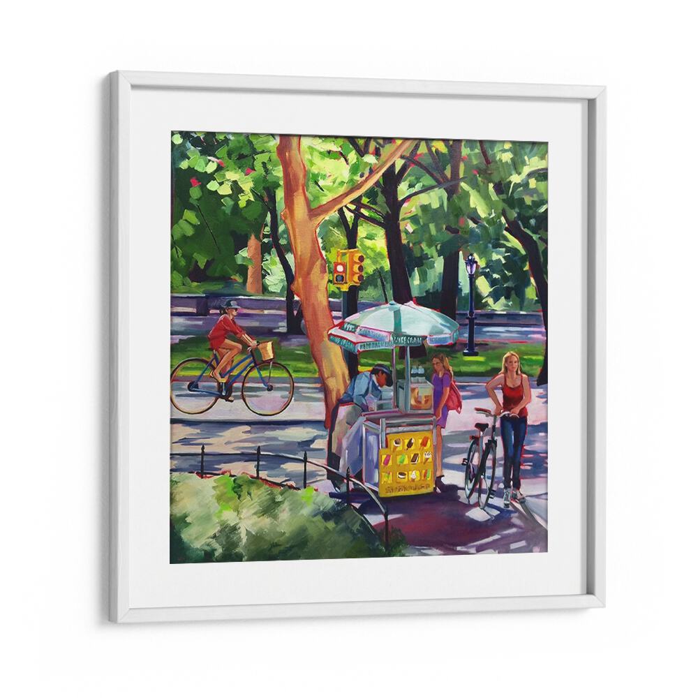 SUNDAY IN CENTRAL PARK , LANDSCAPE PAINTINGS