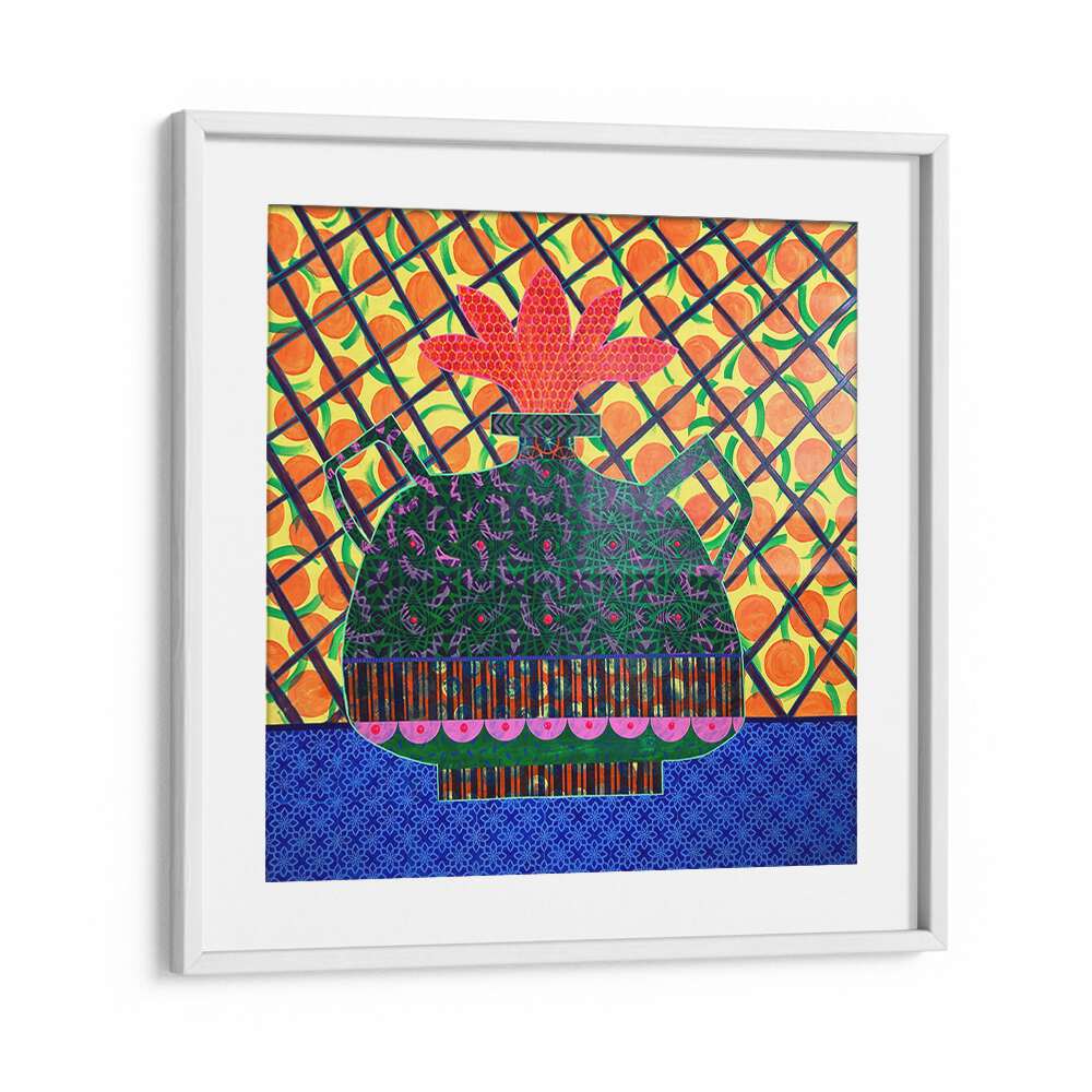 Vibrant ORANGES AND FLOWER VASE, KITCHEN POSTERS brighten any kitchen with their colorful artwork and elegant design.