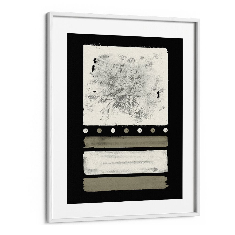 Sophisticated MIDNIGHT CREAM DELIGHT ABSTRACTION, GEOMETRIC ART PRINTS featuring elegant abstract designs for modern decor.