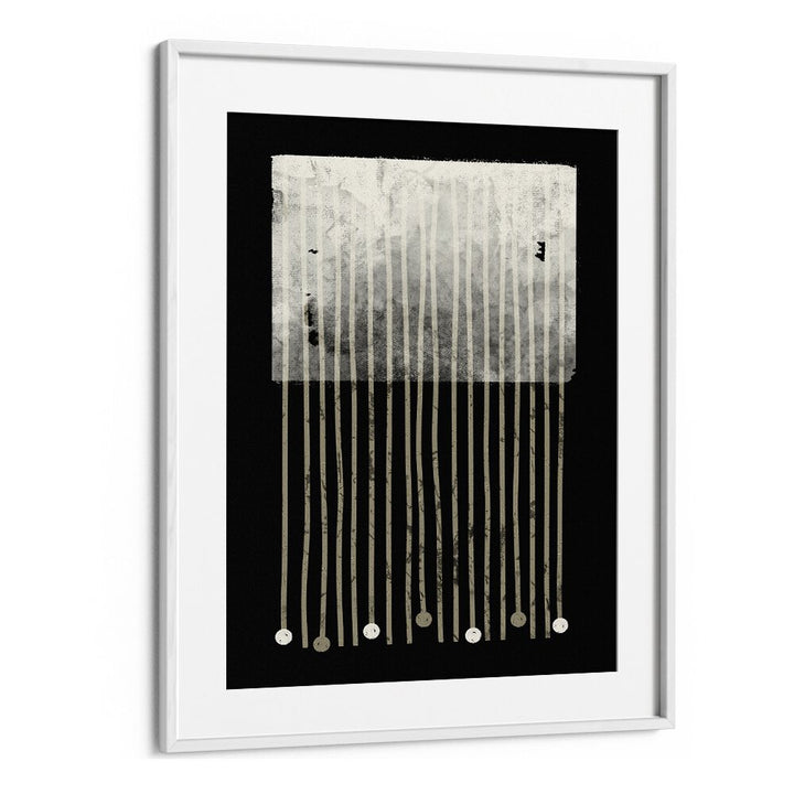 Stylish MIDNIGHT ESCAPE ABSTRACTION, GEOMETRIC ART PRINTS showcasing modern aesthetics with bold symmetry and 3D shapes.