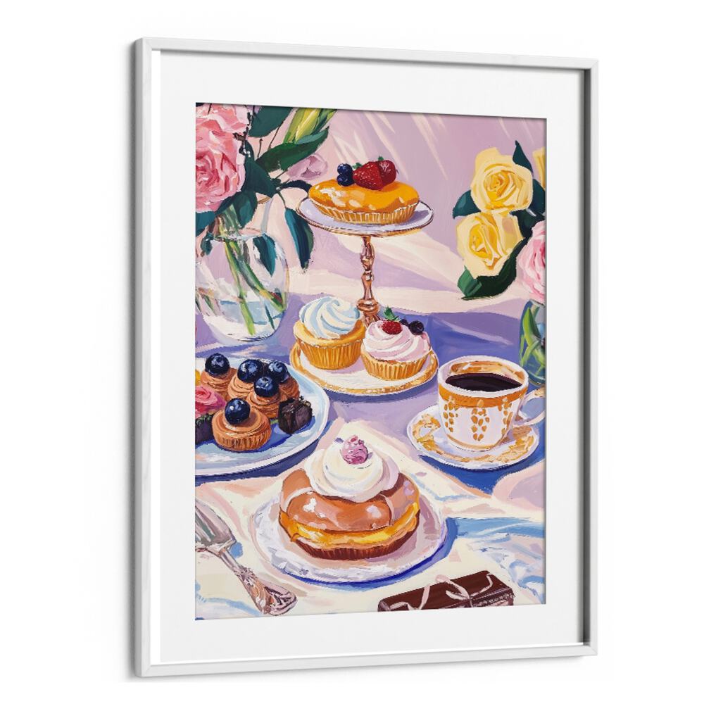 Elegant DESSERT TABLE, KITCHEN POSTERS featuring delightful treats, perfect for gatherings and celebrations.
