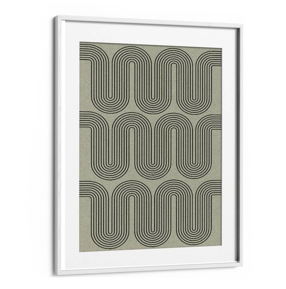 Stylish MODERN WAVES NO.II, GEOMETRIC ART PRINTS showcase vibrant lines, adding creativity to any space.