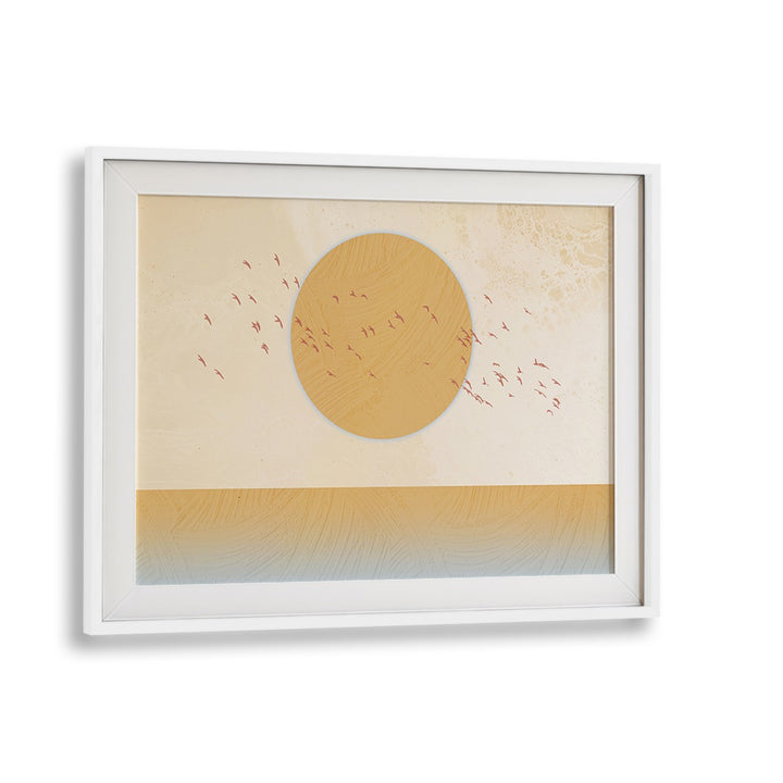 GOLDEN SUN, LANDSCAPE PAINTINGS featuring a warm sun and serene colors, perfect for elevating your space with elegance.