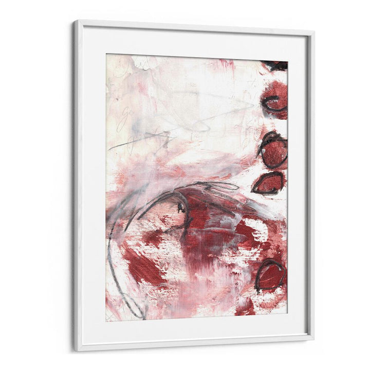 Bold red and white strokes define the BE BRAVE, ABSTRACT PAINTINGS, inspiring courage and confidence in any space.