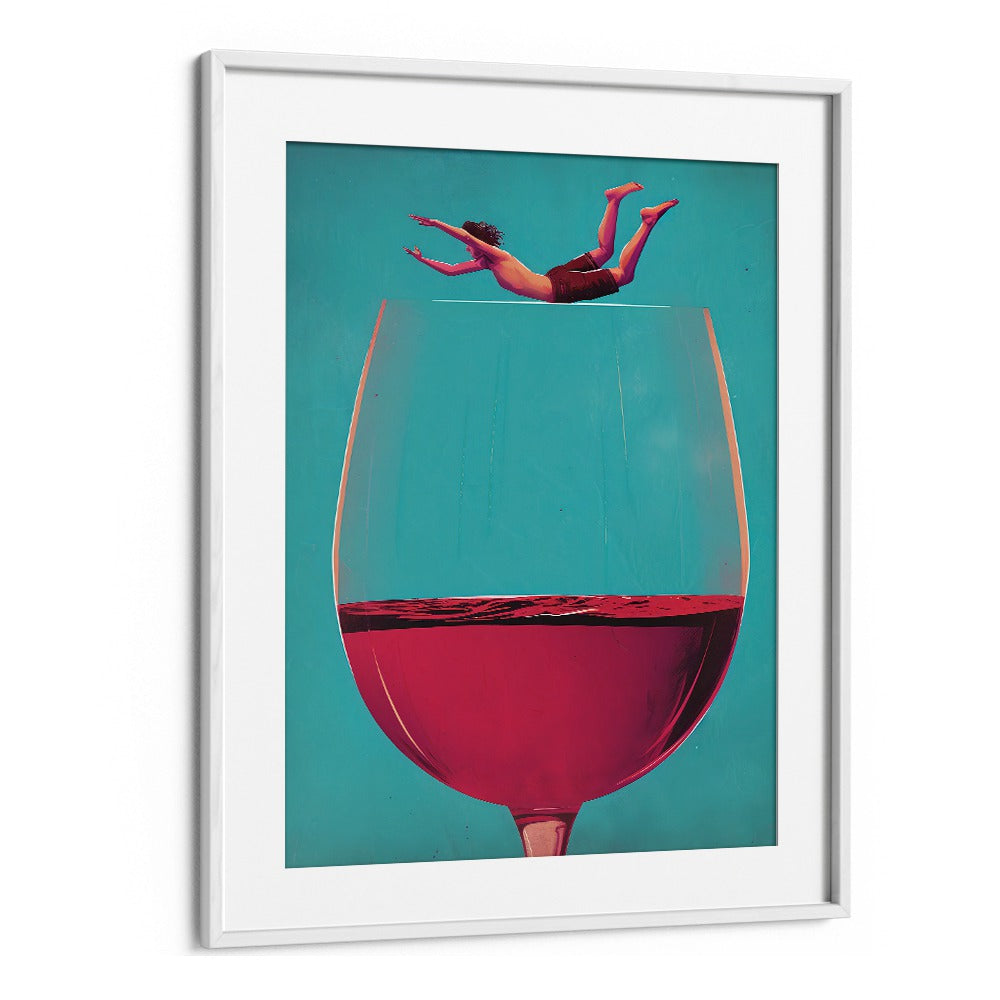 WINE DIVE BY ANDREAS MAGNUSSON, BAR POSTERS , BAR ART PRINTS