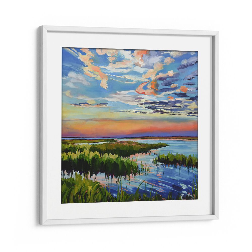 COLOURFUL OF SUNSET , BEACH PAINTINGS