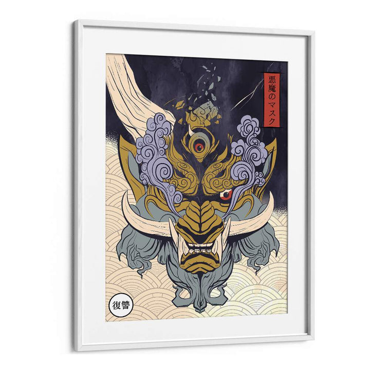 Discover the MASK OF YOKA, JAPANESE PAINTINGS, a stunning handcrafted piece showcasing cultural artistry.