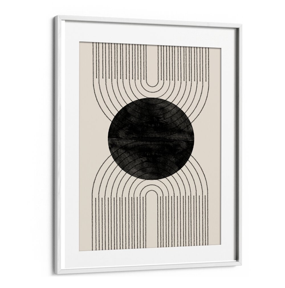 Stunning ARCH COMPOSITION NO IV., GEOMETRIC ART PRINTS, featuring abstract shapes and a captivating color blend.