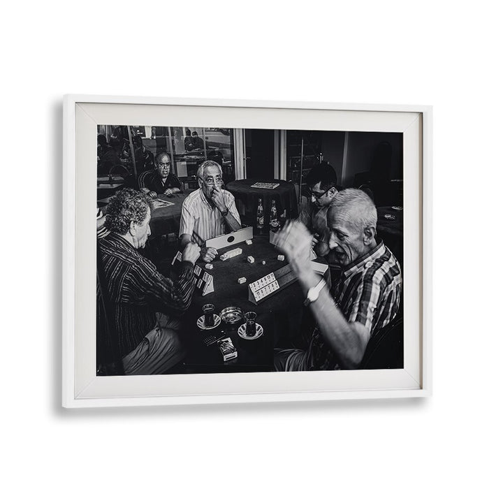 GAMBLING IN INSTANBUL, PHOTOGRAPHY PRINTS showcase lively street scenes of card games among friends in Istanbul.