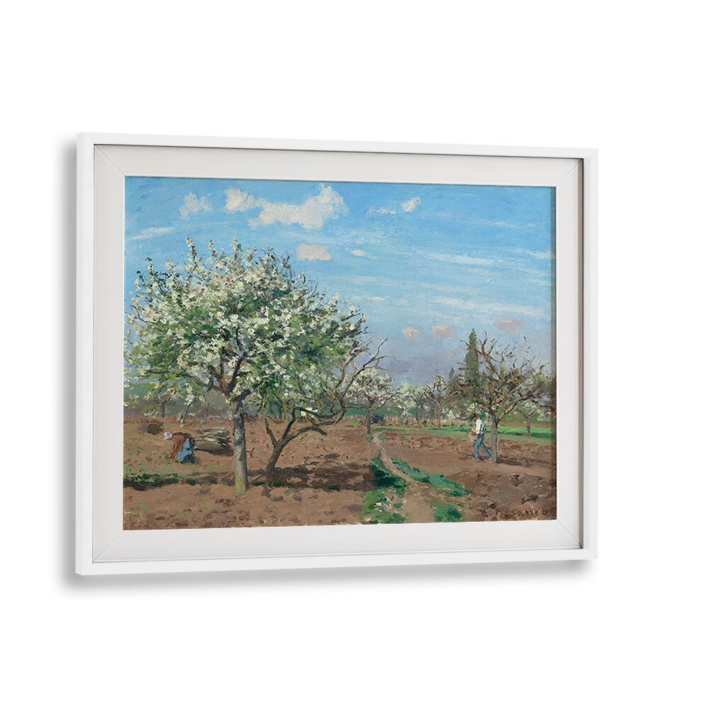 ORCHARD IN BLOOM, LOUVECIENNES (1872) , VINTAGE PAINTINGS