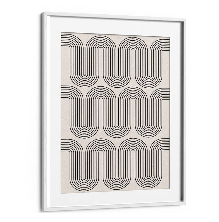 Stylish MODERN WAVES NO.I, GEOMETRIC ART PRINTS showcasing dynamic lines, perfect for modern decor inspiration.