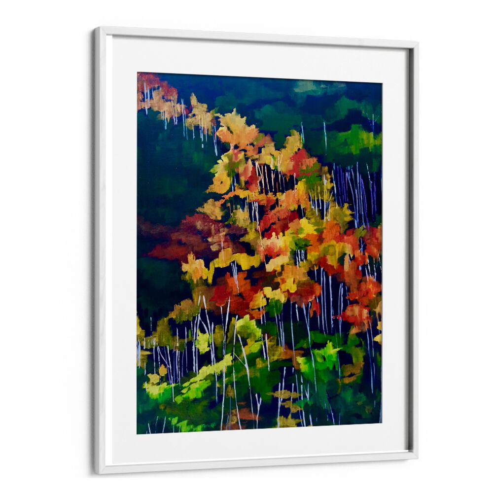 DESCENDING THE HILLSIDE , LANDSCAPE PAINTINGS