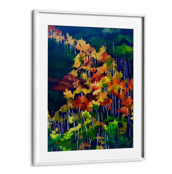 DESCENDING THE HILLSIDE , LANDSCAPE PAINTINGS