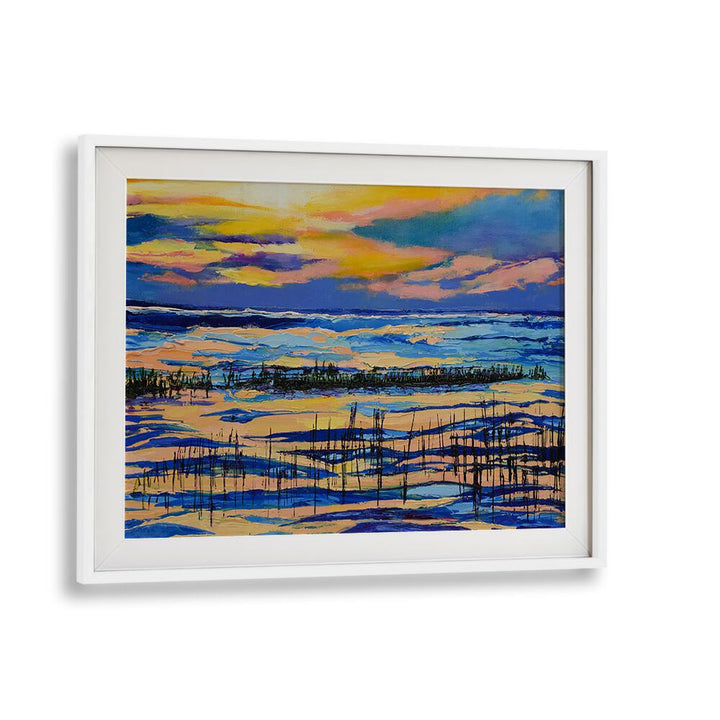 PAINES CREEK AT SUNSET , LANDSCAPE PAINTINGS