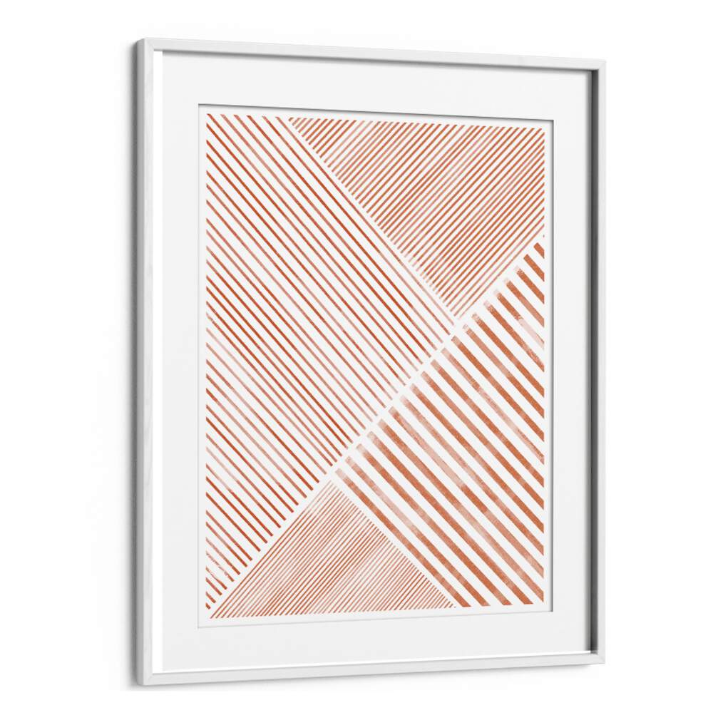 Sophisticated PEACHY LINE ART II, GEOMETRIC ART PRINTS featuring modern, captivating line patterns to elevate home decor.